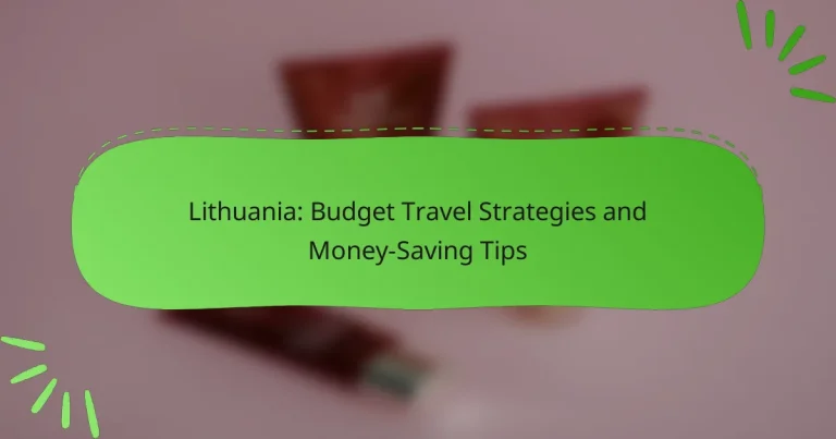 Lithuania: Budget Travel Strategies and Money-Saving Tips
